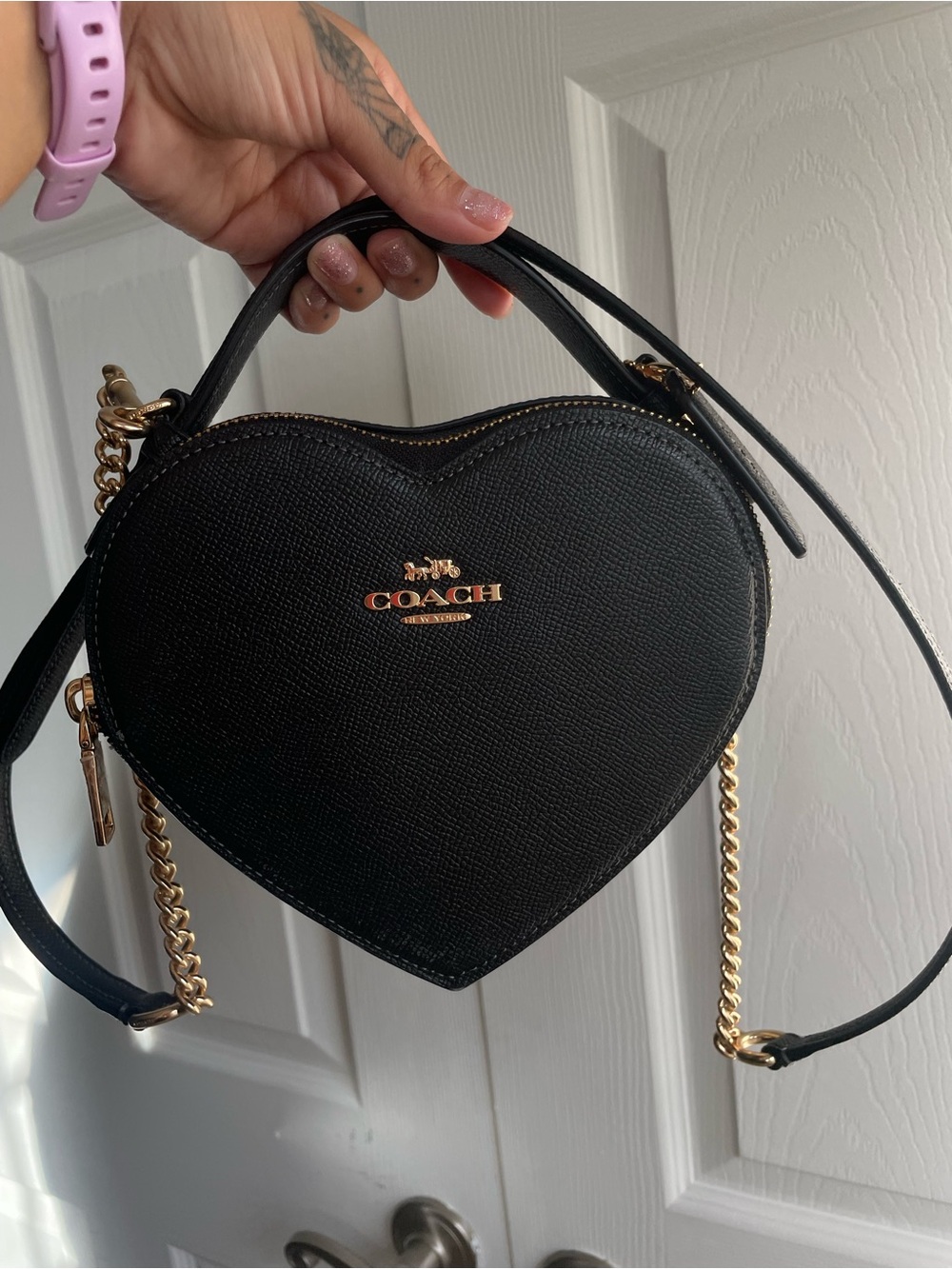 Black Heart Coach Purse